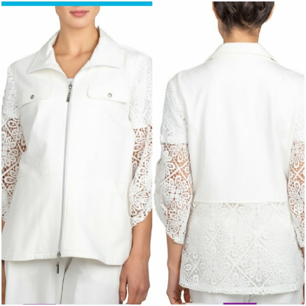 NWT BEREK white lace jacket